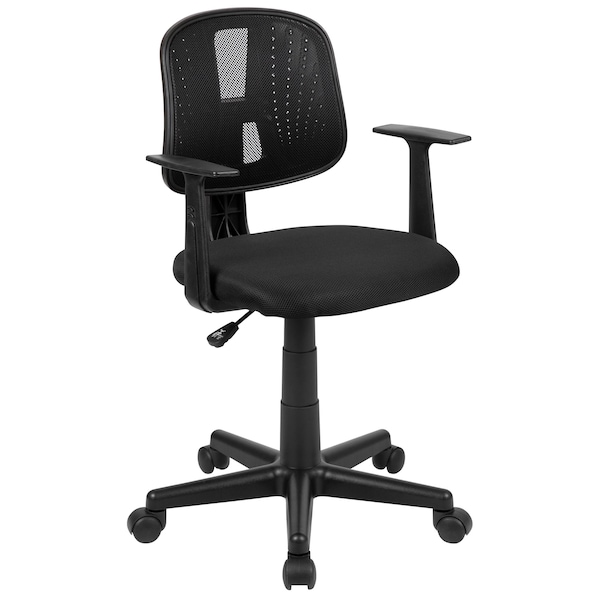Flash Furniture Pivot Back Black Mesh Chair - LF-134-A-BK-GG