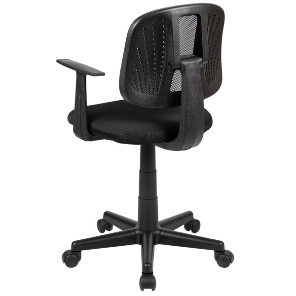 Flash Furniture Pivot Back Black Mesh Chair - LF-134-A-BK-GG