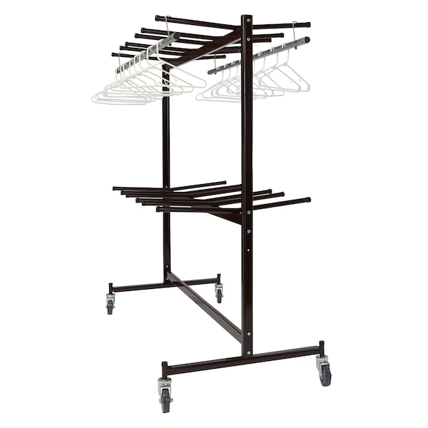 National Public Seating Folding Chair Cart, 1300 lb. Load Capacity, Holds 84 Chairs - 84-60