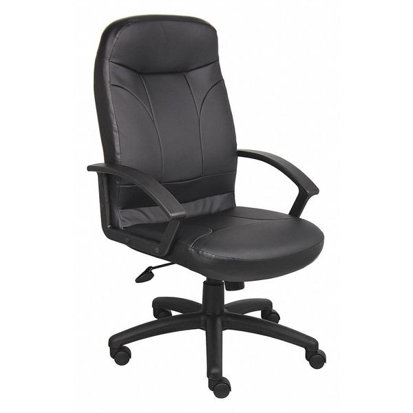 Zoro Select Executive Chair, Heavy Duty, Leather Seat - 452R32
