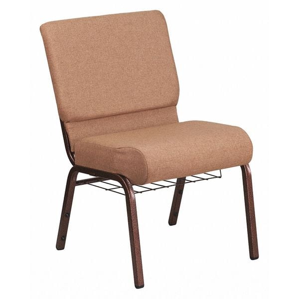 Flash Furniture Hercules Church Chair, 21-1/4 in W 25" L 33" H, Fabric Seat - FD-CH0221-4-CV-BN-BAS-GG