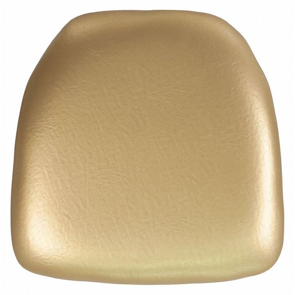 Flash Furniture Chiavari Chair Cushion, 15.5 W 15-1/2" L 2 H, Vinyl Seat - BH-GOLD-HARD-VYL-GG