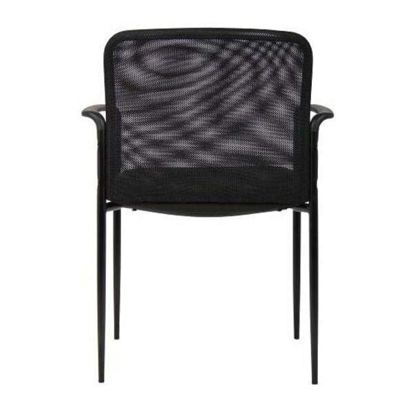 Boss Guest Chair, 24 in W 24" L 33" H, Fixed, Mesh Seat - B6909-BK
