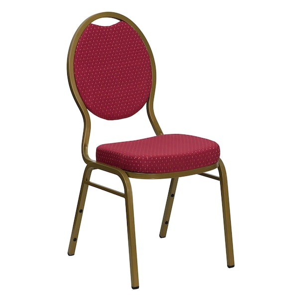 Flash Furniture Hercules Banquet Chair, 17-1/2 in W 21" L 37-3/4" H, Fixed, Fabric Seat - FD-C04-ALLGOLD-2804-GG