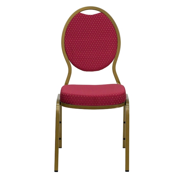 Flash Furniture Hercules Banquet Chair, 17-1/2 in W 21" L 37-3/4" H, Fixed, Fabric Seat - FD-C04-ALLGOLD-2804-GG
