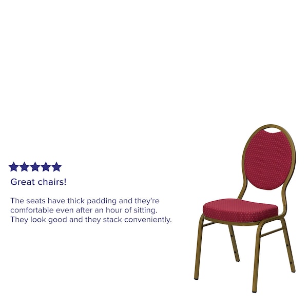 Flash Furniture Hercules Banquet Chair, 17-1/2 in W 21" L 37-3/4" H, Fixed, Fabric Seat - FD-C04-ALLGOLD-2804-GG
