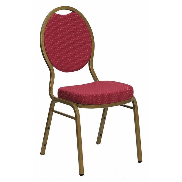 Flash Furniture Hercules Banquet Chair, 17-1/2 in W 21" L 37-3/4" H, Fixed, Fabric Seat - FD-C04-ALLGOLD-2804-GG