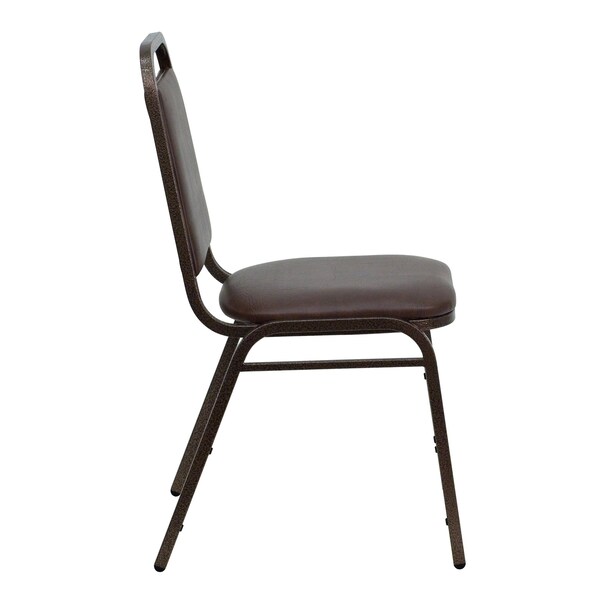 Flash Furniture Hercules Banquet Chair, Brown Back, 17-1/2 in W 20-1/4" L 34" H, Vinyl Seat - FD-BHF-2-BN-GG