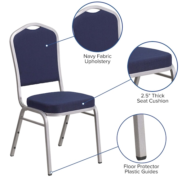 Flash Furniture Hercules Banquet Chair, 17-1/4 in W 20-1/4" L 38" H, Fabric Seat - FD-C01-S-2-GG