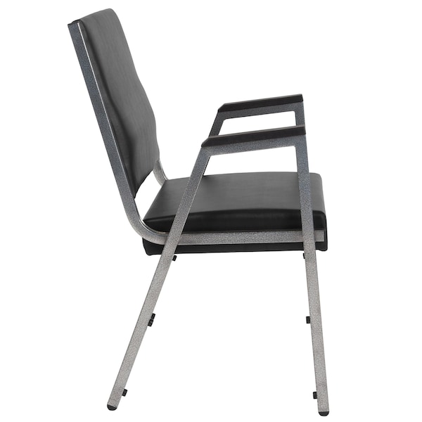 Flash Furniture Contemporary Chair Hercules Bariatric Armchair, Blk Vinyl, Fixed Arms, 18" Height, Vinyl - XU-DG-60443-670-1-BK-VY-GG