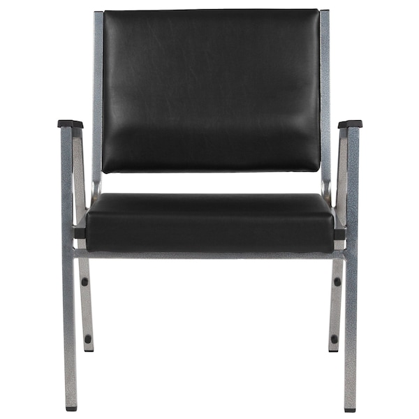 Flash Furniture Contemporary Chair Hercules Bariatric Armchair, Blk Vinyl, Fixed Arms, 18" Height, Vinyl - XU-DG-60443-670-1-BK-VY-GG