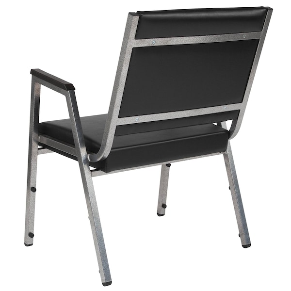Flash Furniture Contemporary Chair Hercules Bariatric Armchair, Blk Vinyl, Fixed Arms, 18" Height, Vinyl - XU-DG-60443-670-1-BK-VY-GG
