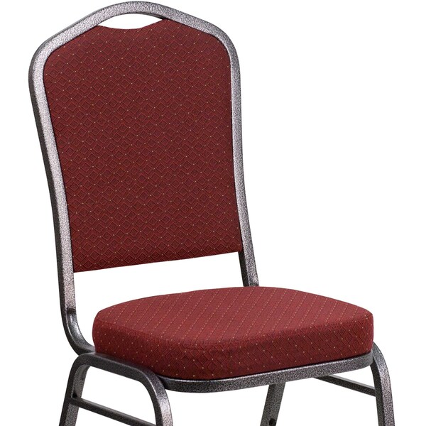 Flash Furniture Hercules Banquet Chair, 17-1/4 in W 20-1/4" L 38" H, Fabric Seat - NG-C01-HTS-2201-SV-GG