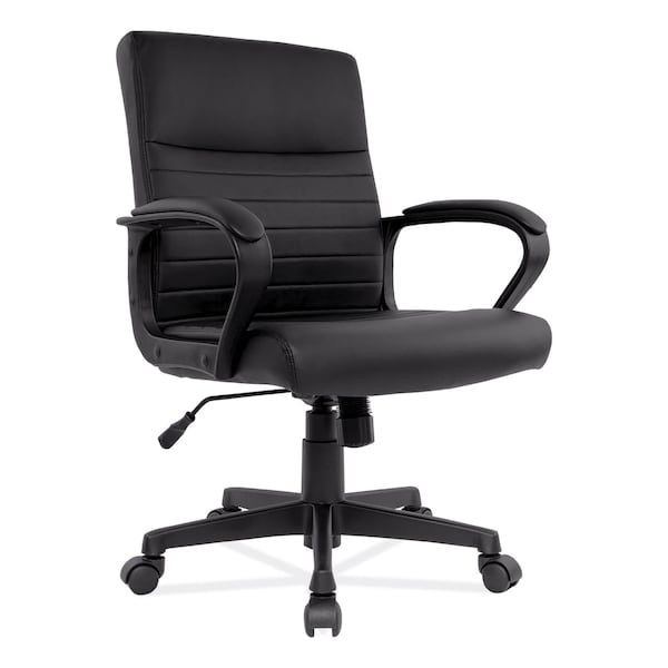 Alera Breich Series Manager Chair, Supports Up to 275 lbs, 16.73" to 20.39" Seat Height, Black - ALEBC42B19
