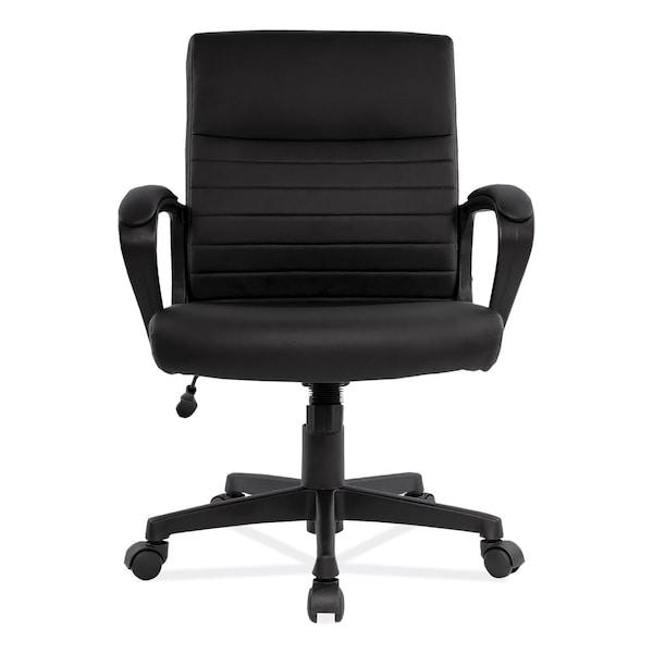 Alera Breich Series Manager Chair, Supports Up to 275 lbs, 16.73" to 20.39" Seat Height, Black - ALEBC42B19