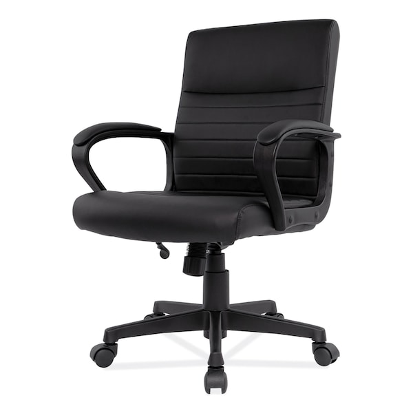 Alera Breich Series Manager Chair, Supports Up to 275 lbs, 16.73" to 20.39" Seat Height, Black - ALEBC42B19