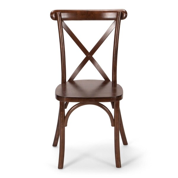 Atlas Commercial Products Madison Cross Back Chair, Mark II, Fruitwood - XBC45FW