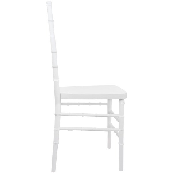 Flash Furniture Advantage White Resin Chiavari Chair - RSCHI-W