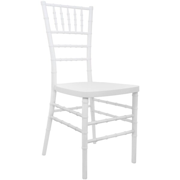 Flash Furniture Advantage White Resin Chiavari Chair - RSCHI-W