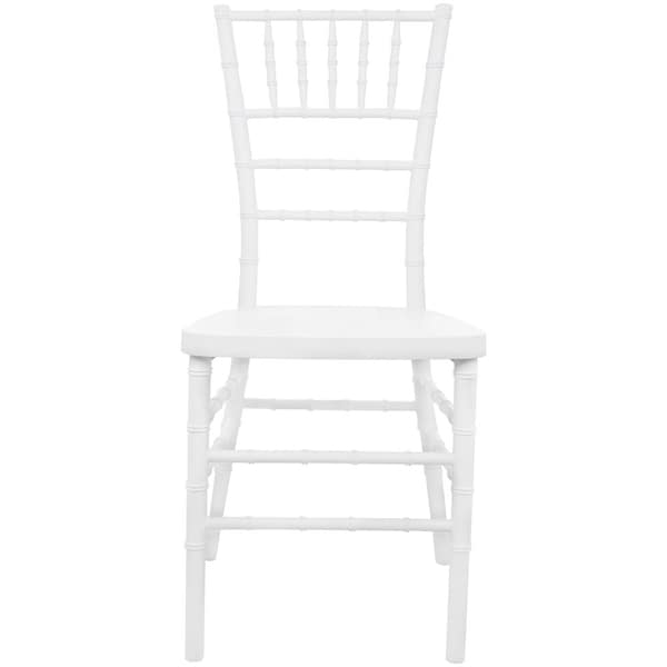 Flash Furniture Advantage White Resin Chiavari Chair - RSCHI-W