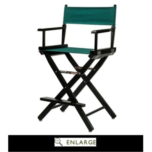 Casual Home Casual Home 220-02-021-32 24 in. Directors Chair Black Frame with Hunter Green Canvas - 220-02/021-32