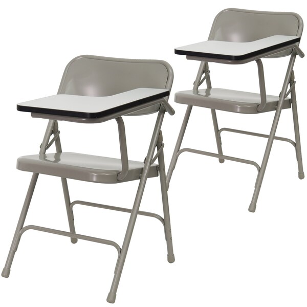 Flash Furniture Premium Steel Folding Chair with Left Handed Tablet Arm - 2-HF-309AST-LFT-GG