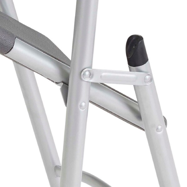 Global Industrial Resin Seat Folding Chair, Gray - 695540GY
