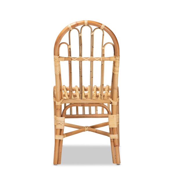 Baxton Studio Athena Modern and Contemporary Natural Finished Rattan Chair - 185-11873-ZORO