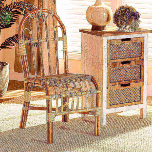 Baxton Studio Athena Modern and Contemporary Natural Finished Rattan Chair - 185-11873-ZORO