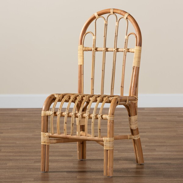 Baxton Studio Athena Modern and Contemporary Natural Finished Rattan Chair - 185-11873-ZORO