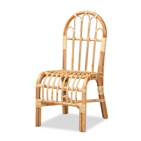 Baxton Studio Athena Modern and Contemporary Natural Finished Rattan Chair - 185-11873-ZORO