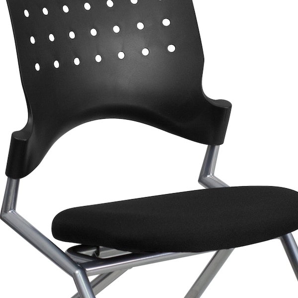 Flash Furniture Galaxy Mobile Nesting Chair with Black Fabric Seat - 2-WL-A224V-GG