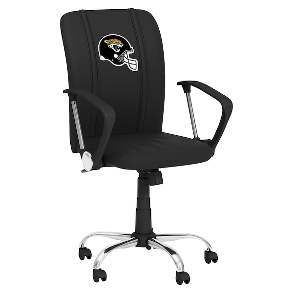 Dreamseat Curve Task Chair with Jacksonville Jaguars Helmet Logo - XZOCCURVE-PSNFL20087