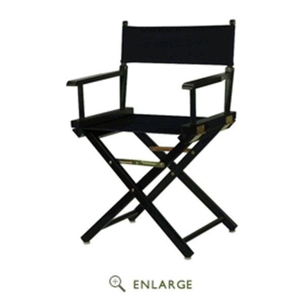 Betterbeds 200-02-021-10 18 in. Directors Chair Black Frame with Navy Blue Canvas - BE4265109