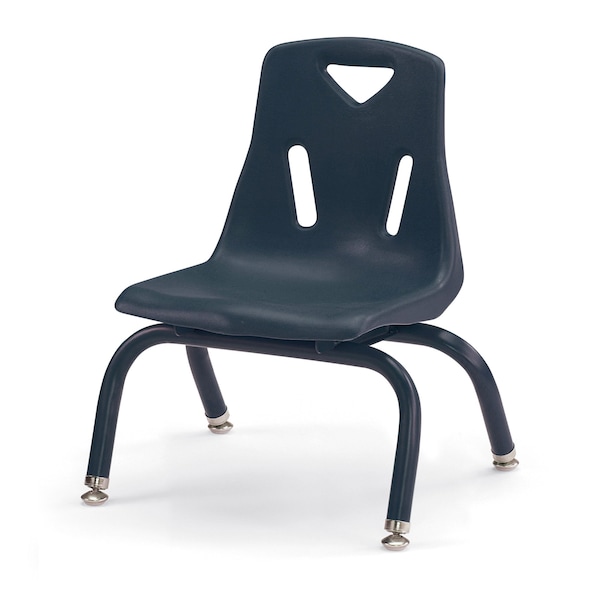 Jonti-Craft Berries Stacking Chair with Powder-Coated Legs, 8 in. Ht, Navy - 8118JC1112