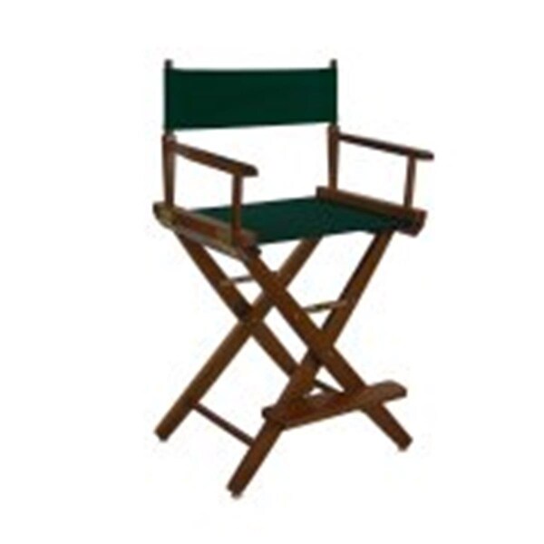 Doba-Bnt 206-24-032-32 24 in. Extra-Wide Premium Directors Chair, Oak Frame with Hunter Green Color Cover - SA2691198