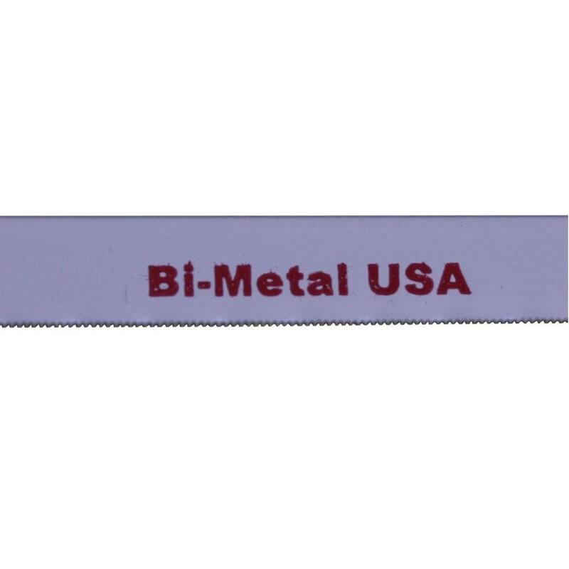 Drill America 12 in. L x 24 TPI Bi-Metal Hacksaw Blade (10-Pieces) - DMS02-0324P10
