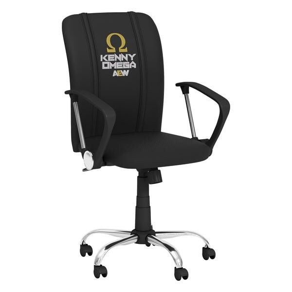 Dreamseat Curve Task Chair with AEW Kenny Omega Logo - XZOCCURVE-PSAEW0012