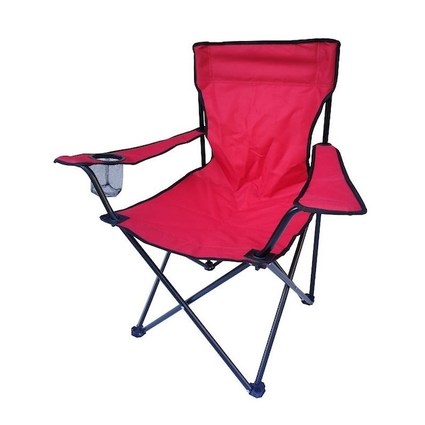 Seasonal Trends Oversize Folding Chair with Cup Holder, 19 in D, 250 lb Capacity - FS633