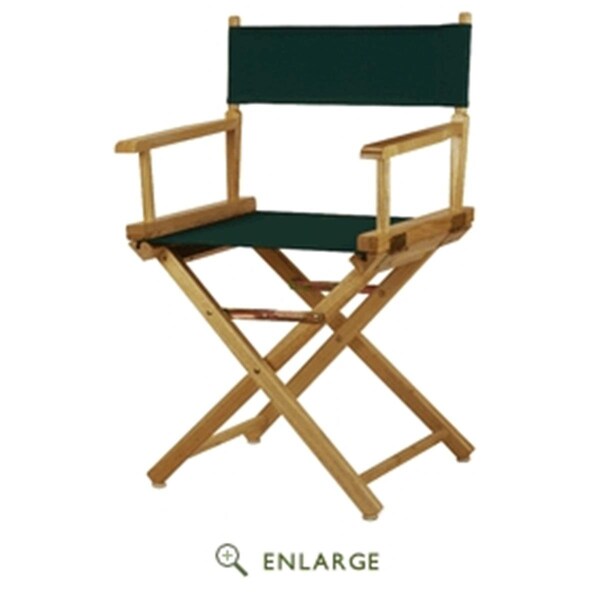 Betterbeds 200-00-021-32 18 in. Directors Chair Natural Frame with Hunter Green Canvas - BE4248176