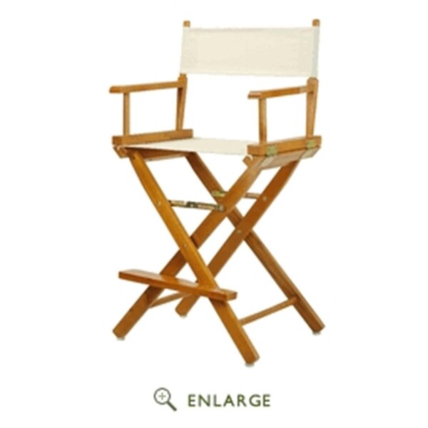 Casual Home 220-05-021-12 24 in. Directors Chair Honey Oak Frame with Natural & Wheat Canvas - 220-05/021-12