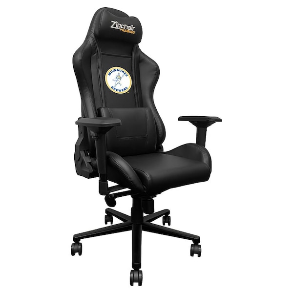 Dreamseat Xpression Pro Gaming Chair with Milwaukee Brewers Cooperstown Primary Logo - XZXPPRO032-PSCOOP0125A