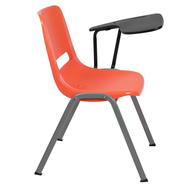 Flash Furniture Orange Tablet Arm Chair, PK5 - 5-RUT-EO1-OR-LTAB-GG