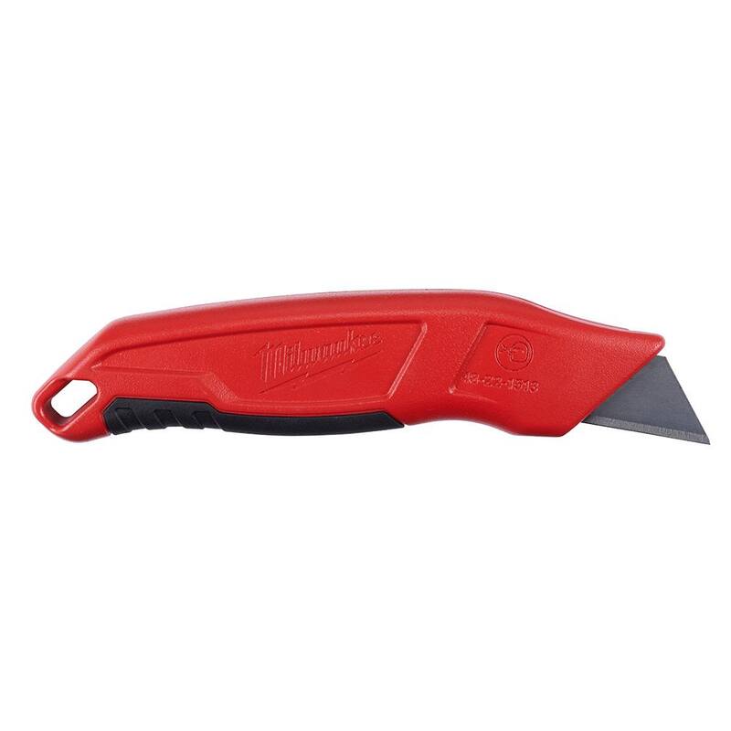 Milwaukee Fixed Blade Utility Knife with General Purpose Blade with General Purpose Utility Blade (50-Pack) (2-Piece) - 48-22-1513-48-22-1950