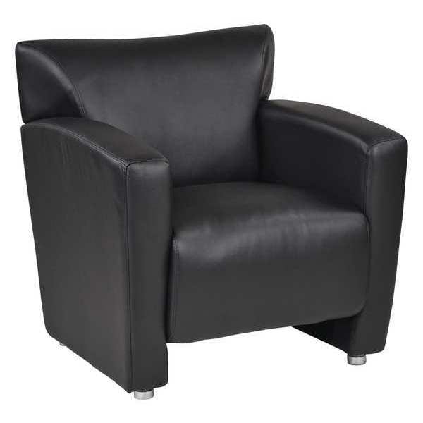 Office Star Collection: Lounge Seating Club Chair, Black Seat, Black Back, 31 1/4" W 29-1/4" L 32" H, Fixed - SL2911S-U6