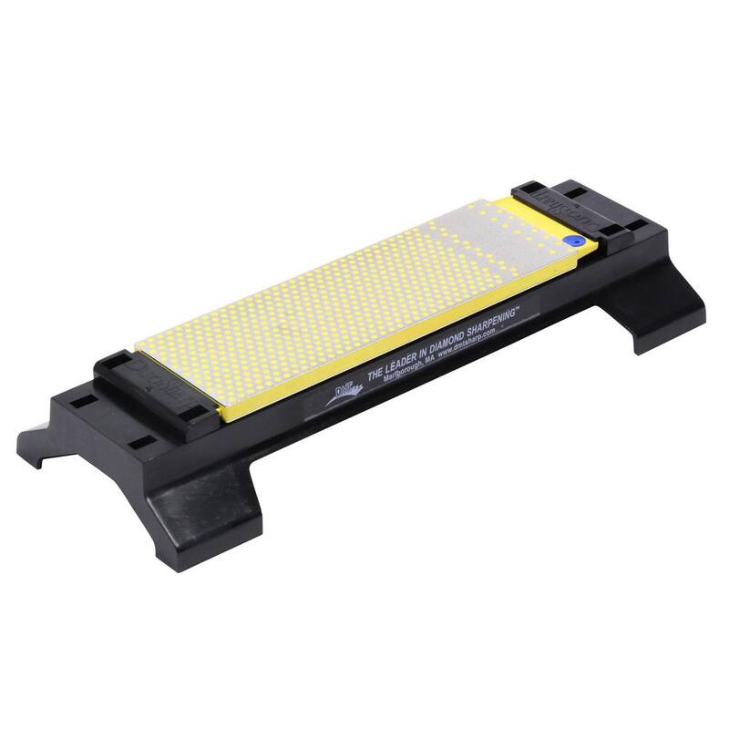 DMT 8 in. DuoSharp Plus Bench Stone Coarse/Extra-Coarse Handheld Sharpener with Base - WM8CX-WB