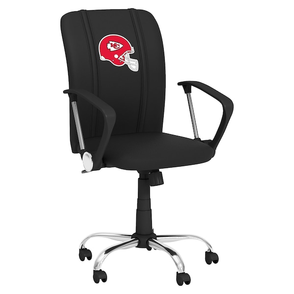 Dreamseat Curve Task Chair with Kansas City Chiefs Helmet Logo - XZOCCURVE-PSNFL20072