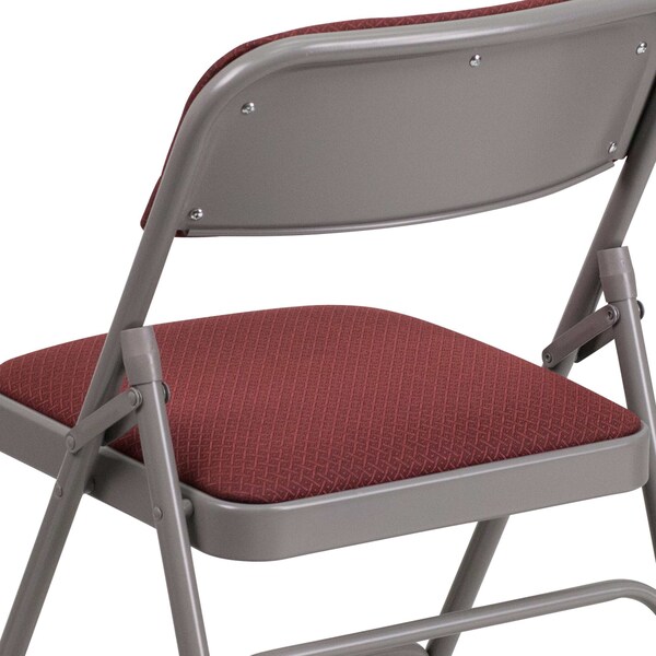 Flash Furniture Burgundy Fabric Metal Chair - AW-MC309AF-BG-GG