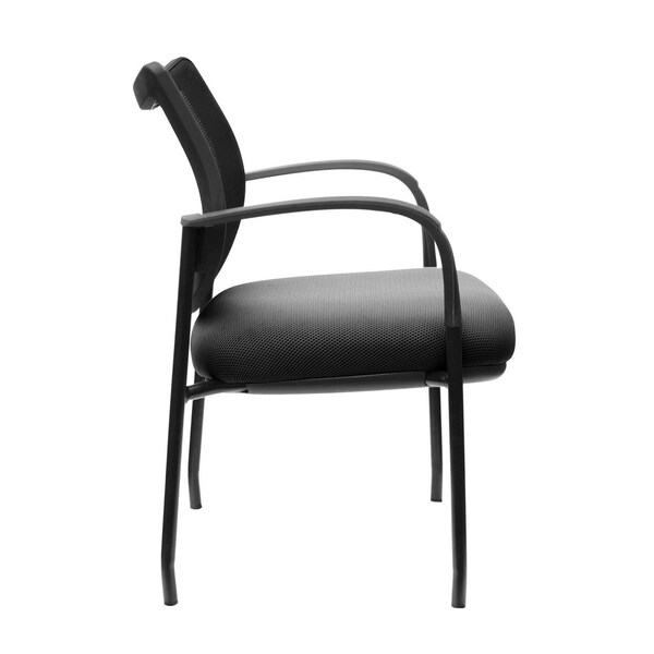 Officesource Carson Collection Guest Arm Chair with Black Frame - 18929FBK