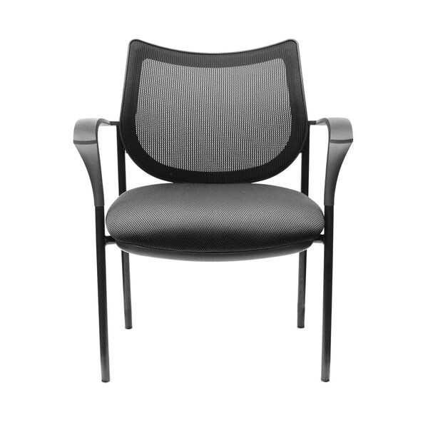 Officesource Carson Collection Guest Arm Chair with Black Frame - 18929FBK